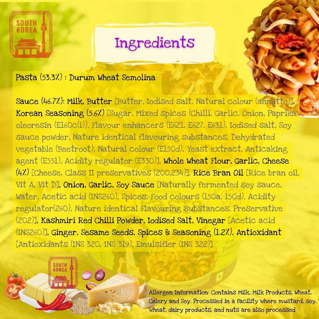 International Flavour Instant Pasta | Cheesy, Fiery and Signature Pack of 6