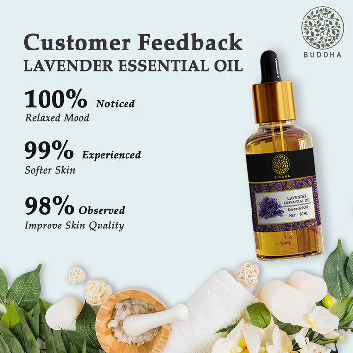 Lavender Pure Essential Oil | Healthy Hair, Skin, And Good Sleep | Ayurvedic | 30 ML