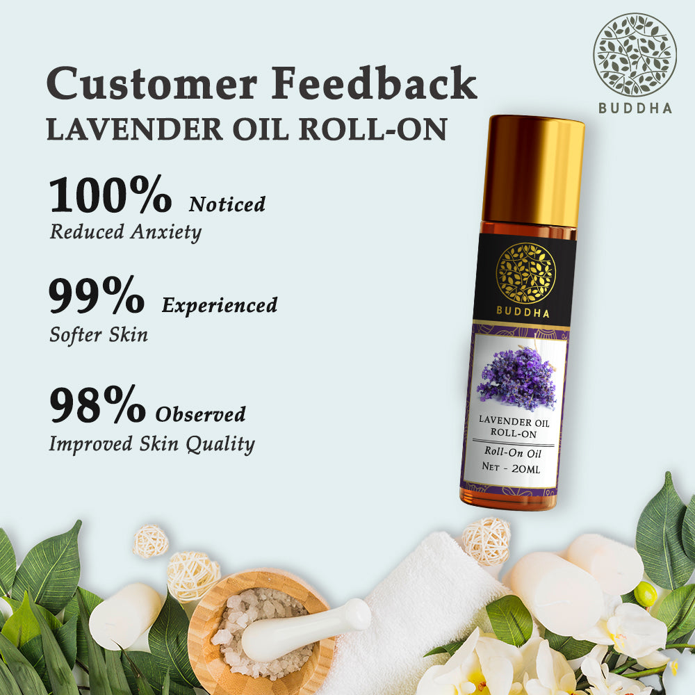 Lavender Therapeutic Roll-On | For Stress Relief, Headaches, & Insomnia Deodorant | Men & Women | 20 ML