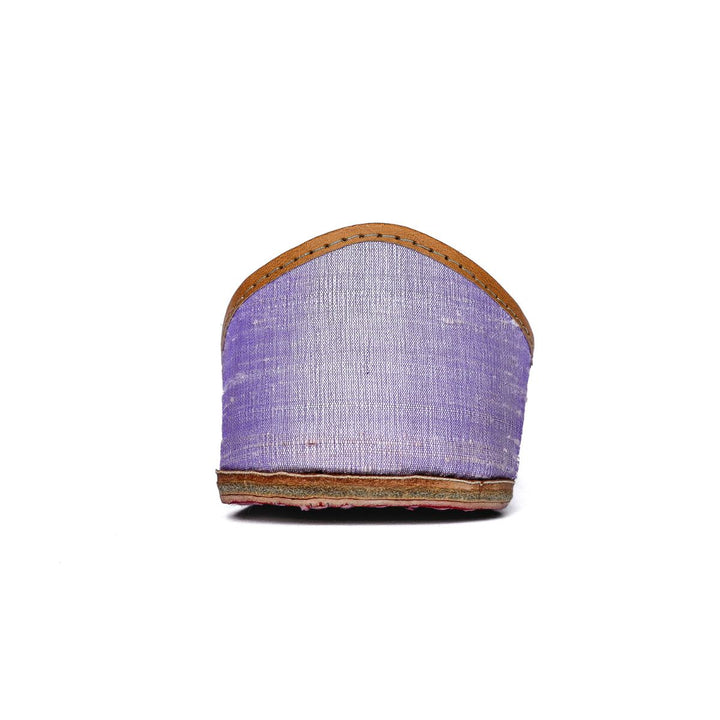 Lavender Women Jutti | Raw Silk | Exquisite Craftsmanship