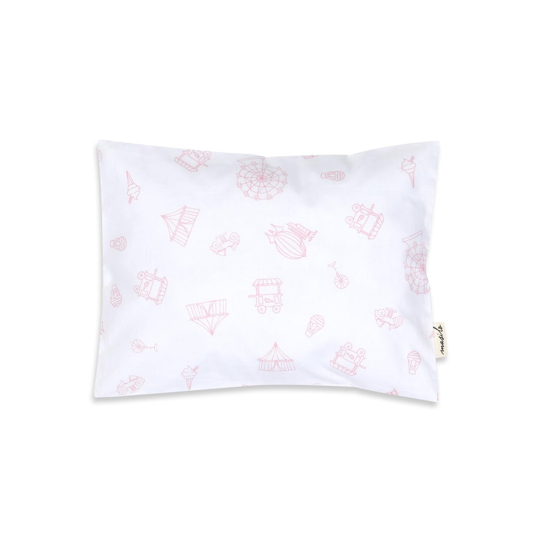 Light Pink Cot Dohar Bedding Set For Babies | Soft Cotton | Set Of 5