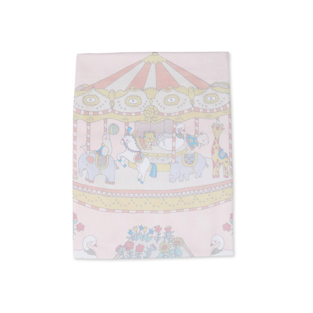 Light Pink Cot Dohar Bedding Set For Babies | Soft Cotton | Set Of 5
