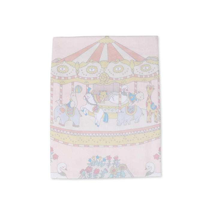 Light Pink Cot Dohar Bedding Set For Babies | Soft Cotton | Set Of 5