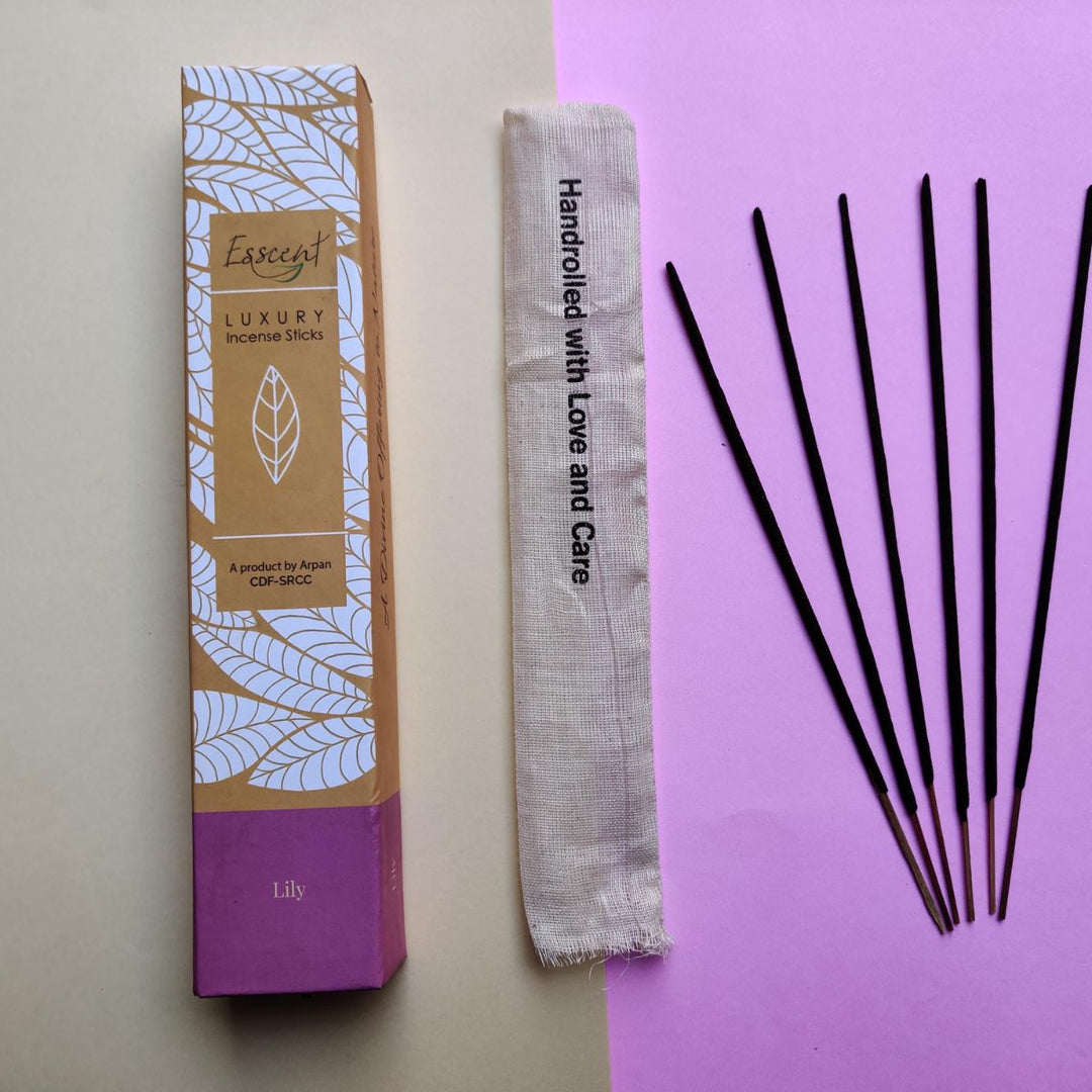 Lily Incense Stick | Hand-Rolled | Tranquility | Aromatic | Set of 3