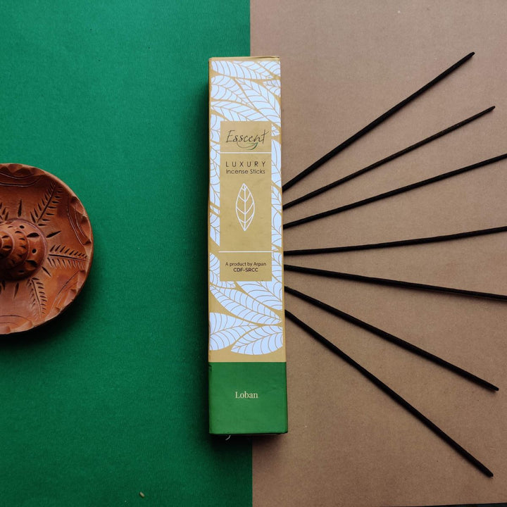 Loban Incense Stick | Hand-Rolled | Naturally Calming | Natural | Set of 3