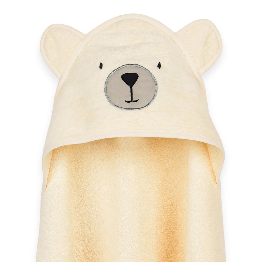 Teddy Bear Hooded Bath Towel For Kids | Organic Cotton | Sustainable | Cream