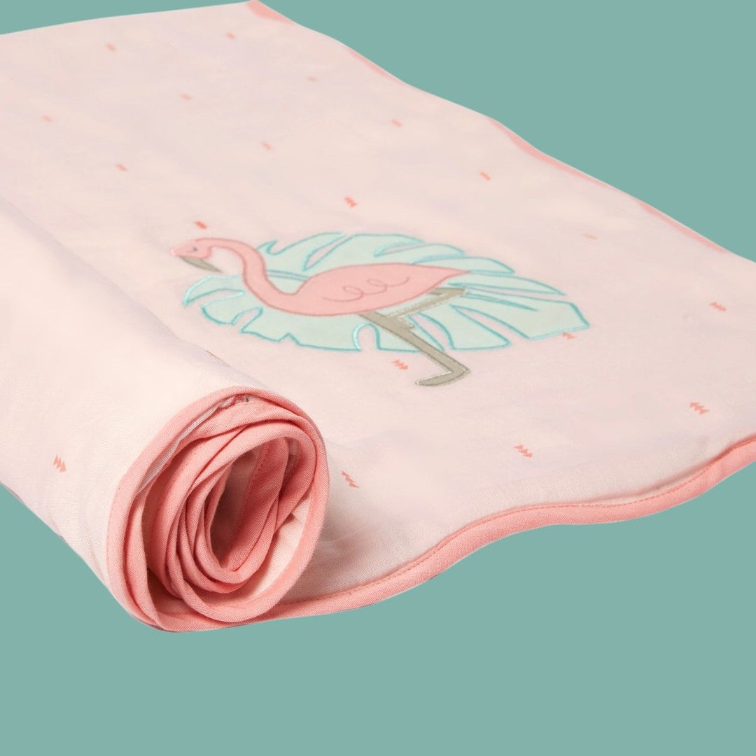 Flamingo Pink Soft Dohar Blanket For Babies | Nursery Essential  | 100% Organic | Sustainable