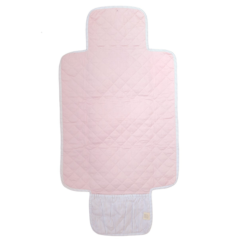 Diaper Changing Mat For Babies | Baby Essentials | Travel Friendly | 100% Organic Cotton | Blush