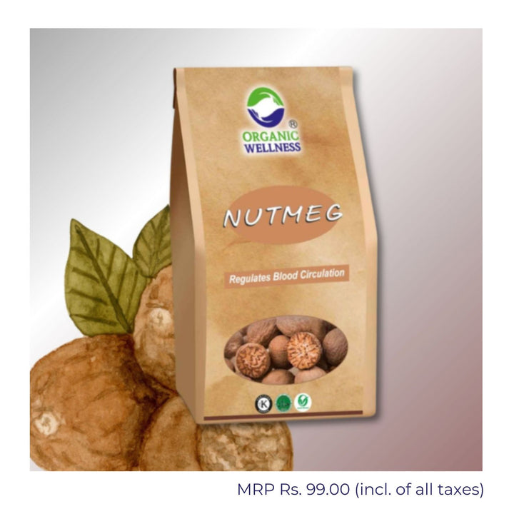 Pure & Organic Nut Meg | Natural Sedative | Digestive Comfort | 25 GM