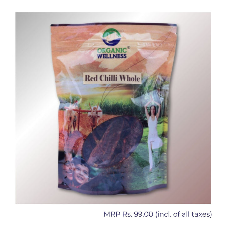 Red Chilli Whole | Pure & Natural | Boost Metabolism & Immunity | 100 GM