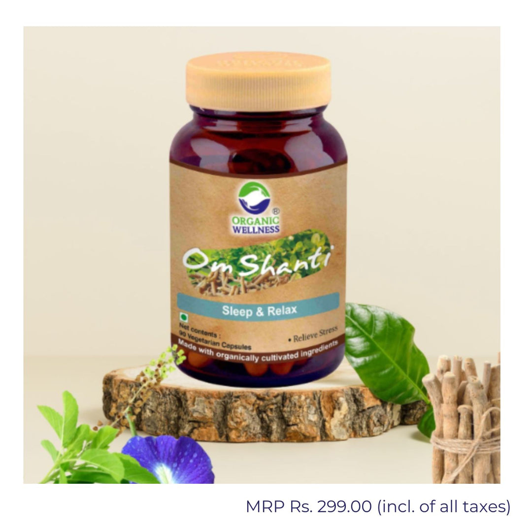 Om-Shanti Supplements | Relives Stress | Helps Insomnia | 90 Capsules