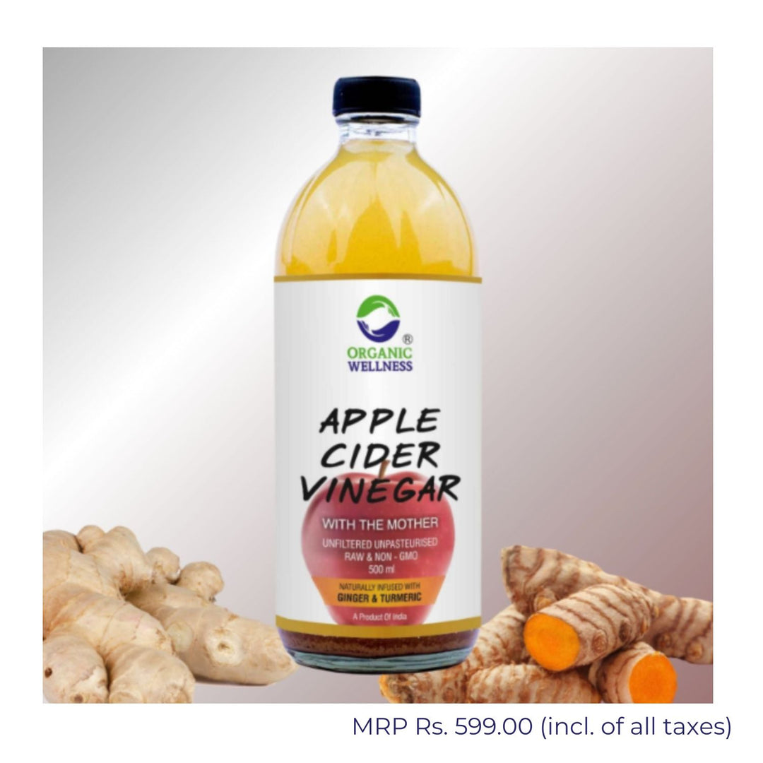 Apple Cider Vinegar with Mother, Ginger & Turmeric | Natural | 500 ML