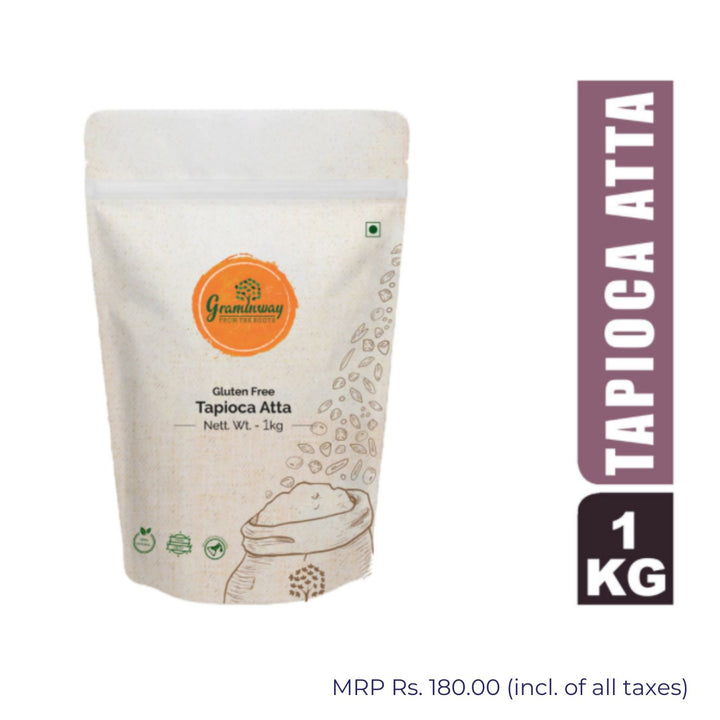 Sun-Dried Tapioca Flour | Fibrous Nutritious & Healthful | Freshly Grounded | 1 KG