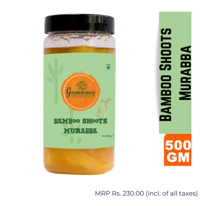 Bamboo Shoots Murabba | Sweet & Tangy Preserve | Tasteful | Bottle of 500 GM