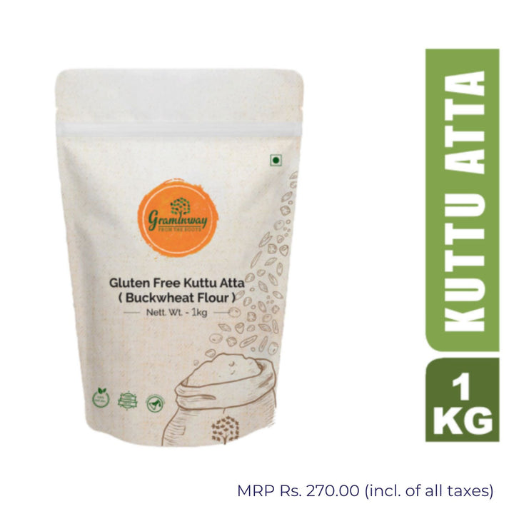 Kuttu Atta | Adulteration Free Healthful Buckwheat Flour | Traditional Mill Grind | 1 KG