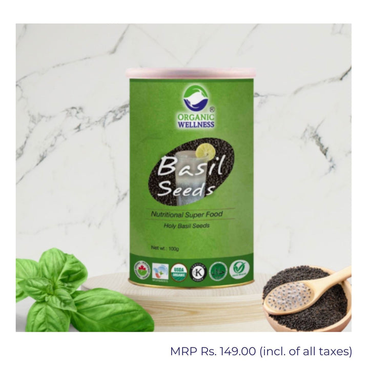 Basil Seeds | Improve Digestive Health | Regulate Blood Sugar | 100GM