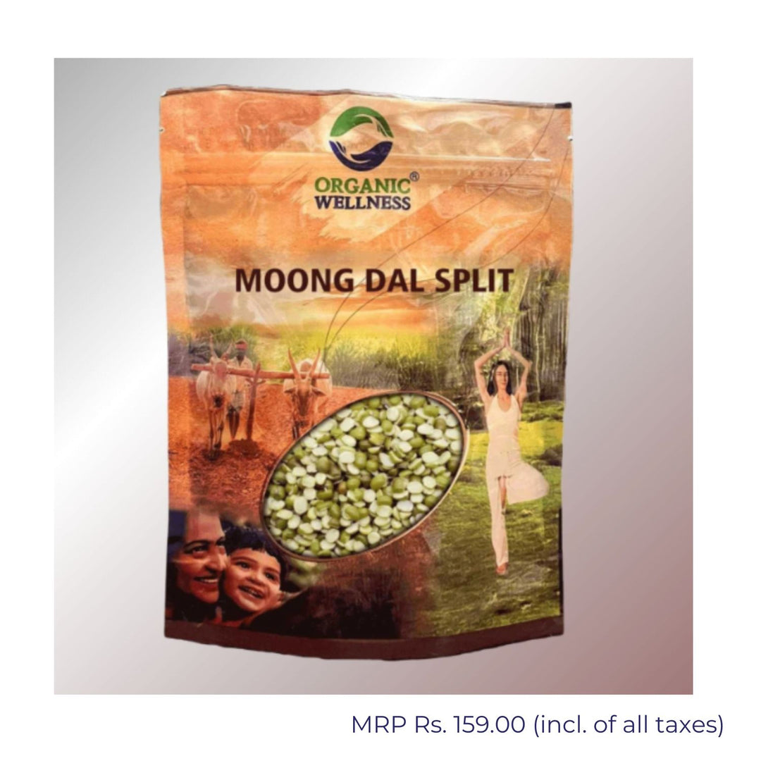 Organic Moong Dal Split | Split & De-husked | Natural & Unpolished | 450 GM