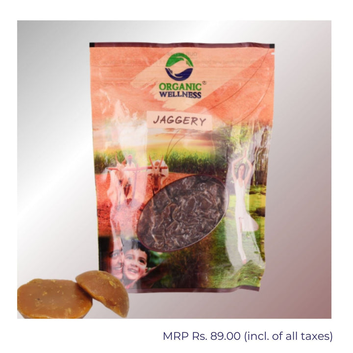 Jaggery | Organic | Unrefined & Raw | Natural Sweetene | Pouch 450 GM