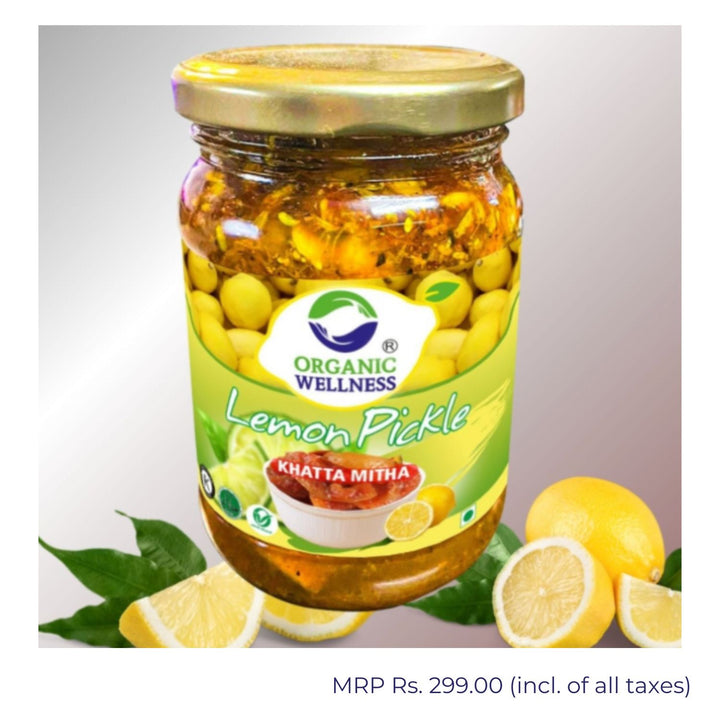 Khatta Mitha Lemon Pickle | Stimulates Appetite | Bottle Of 300 GM