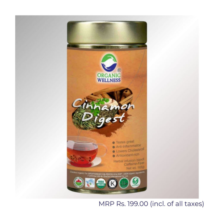 Cinnamon Digest Herbal Tea | Caffeine-Free | Aids Digestion | 100 GM