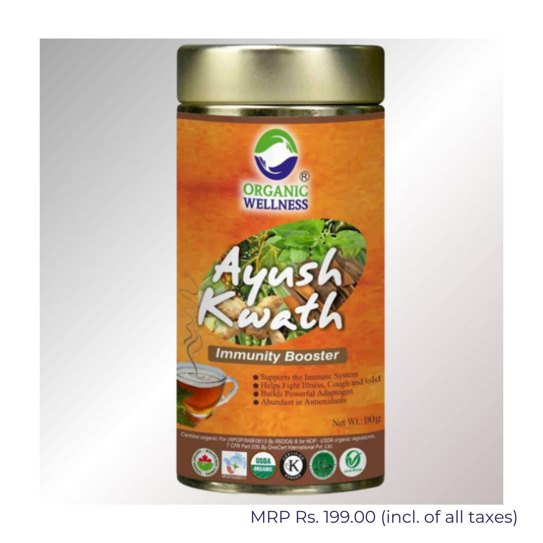 Ayush Kwath Tea | Blend Of Tulsi | Immunity Booster | Tin Pack Of 100 GM