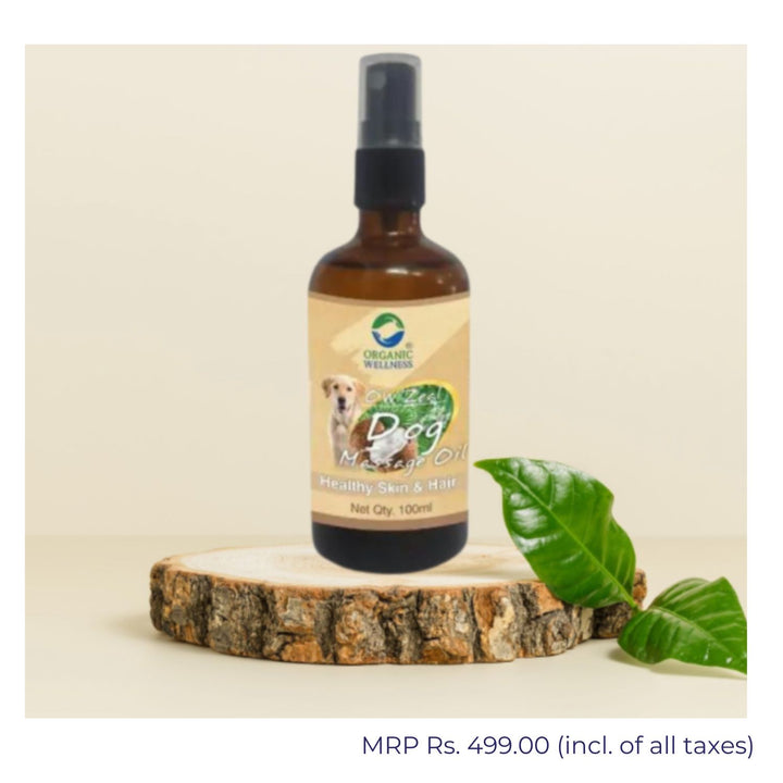 Dog Massage Oil | Healthy Fur Care | SLS/SLES-Free | Fragrances-Free | 100 ML