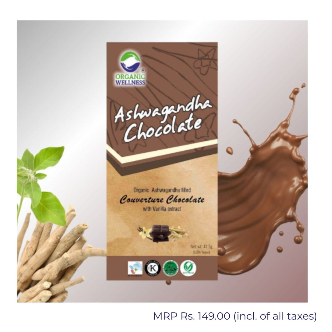 Ashwagandha Chocolate | Couverture Chocolate | Anti-Oxidant Rich | 42.5 GM