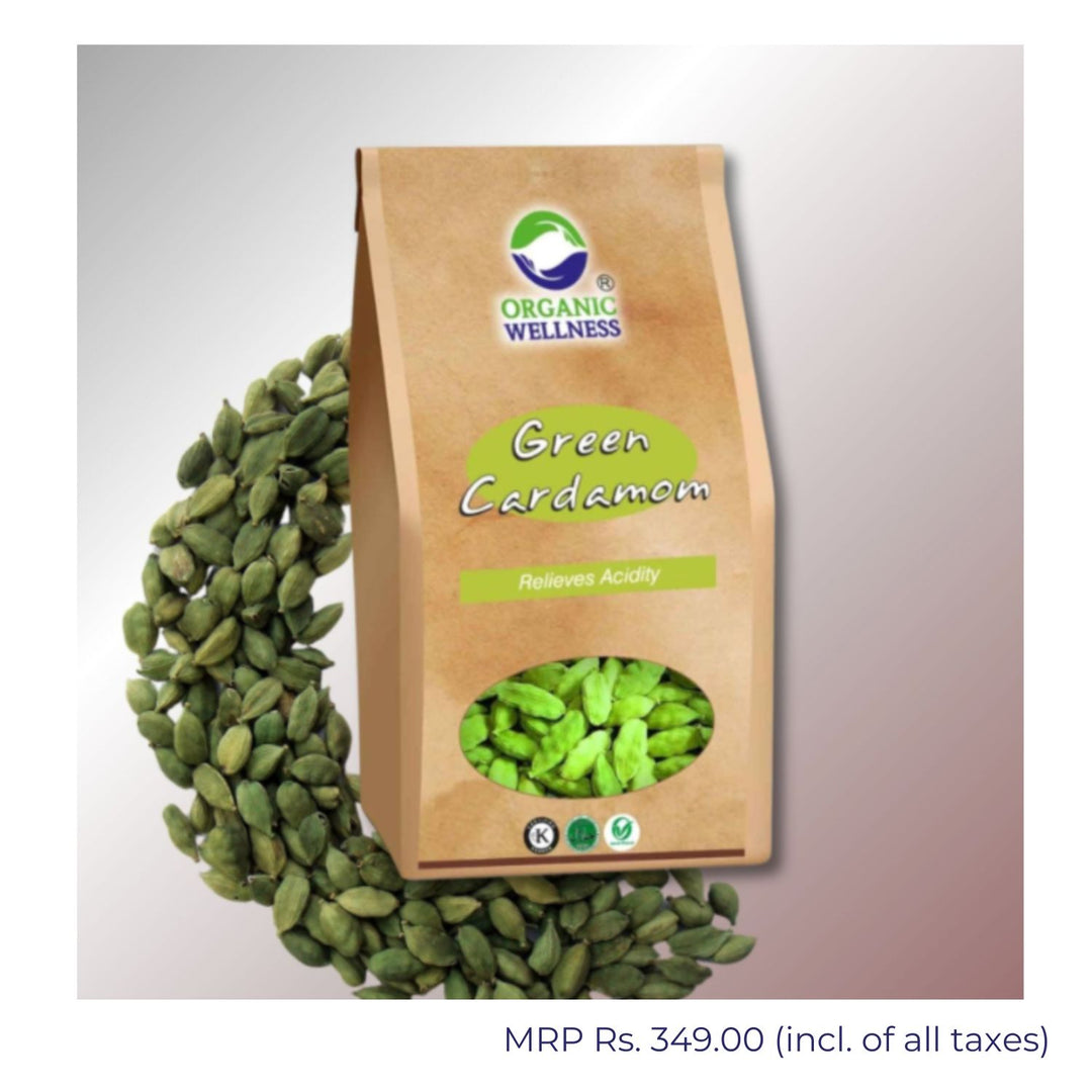 Organic Green Cardamom Whole | Pure & Natural | Flavour Rich | 50 GM