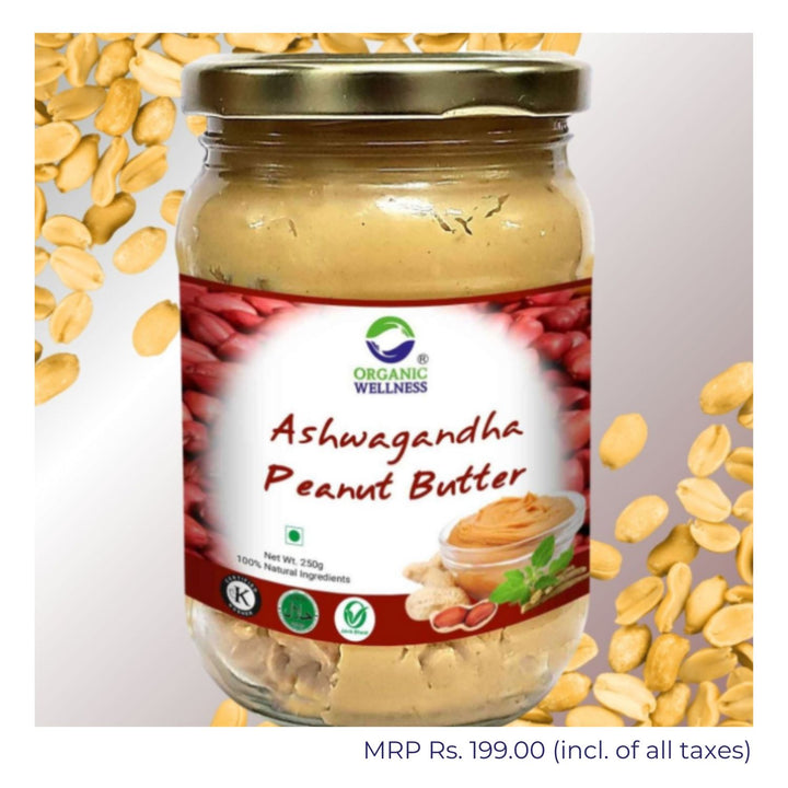 Ashwagandha Peanut Butter | Rich In protein & Unsaturated Fats | 250 GM