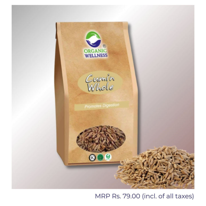 Organic Cumin Whole | Warm And Earthy flavour | Anti-Inflammatory | 75 GM