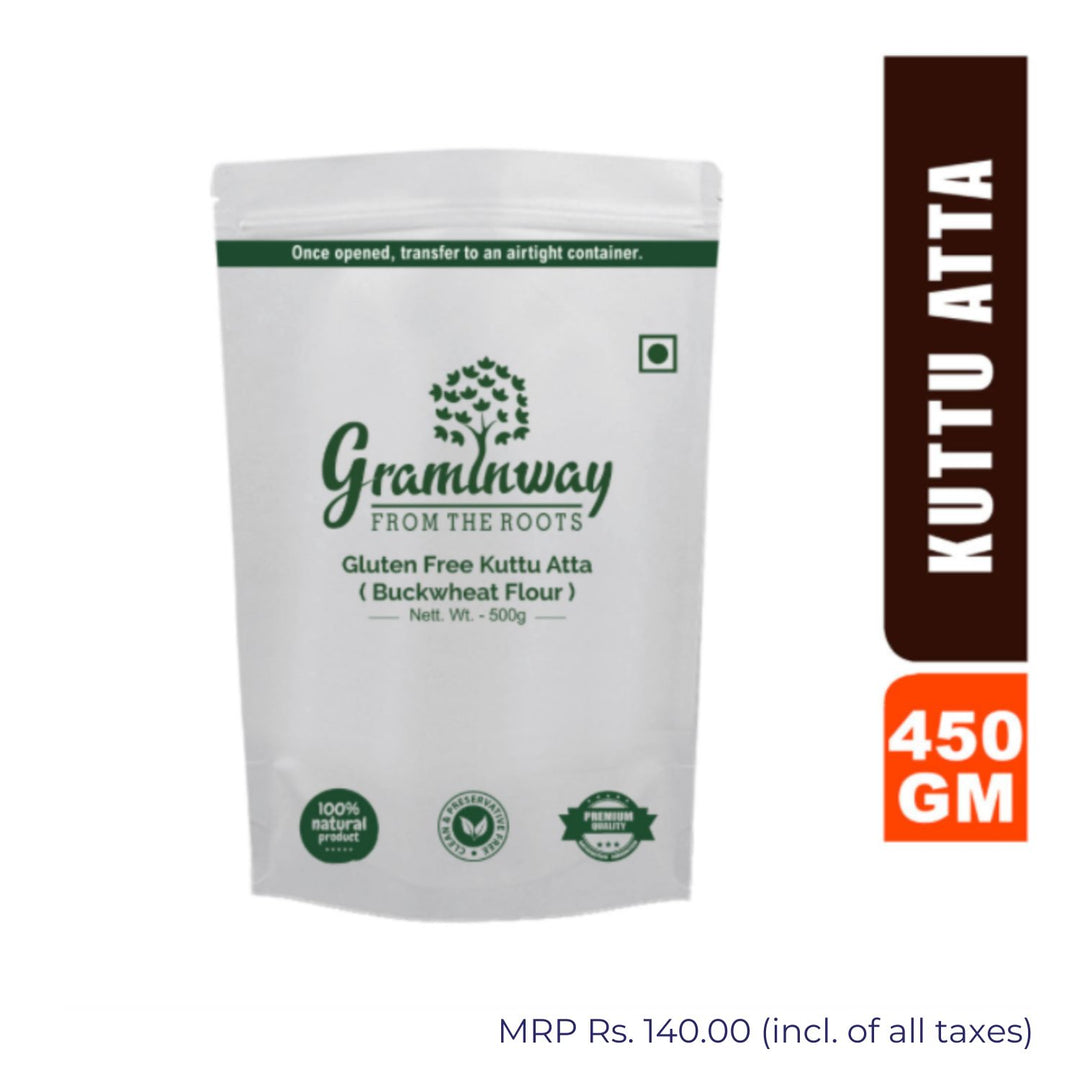 Kuttu (Buckwheat) Atta | Adulteration Free And Traditional Mill Grind | 450 GM