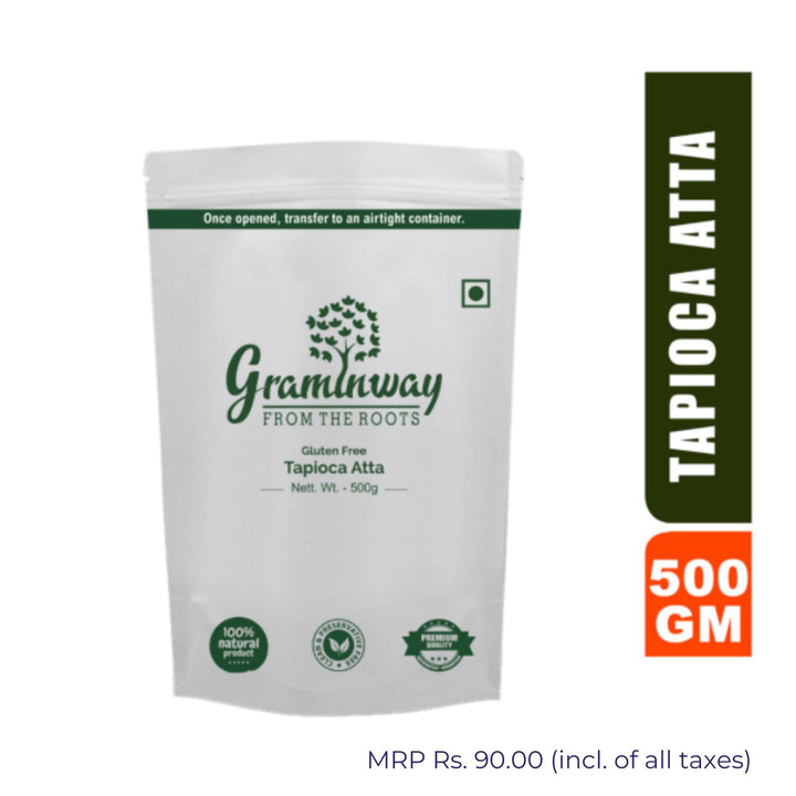 Tapioca Flour | Made from Sun-Dried Tapioca Roots | Full of Health Benefits | 500 GM