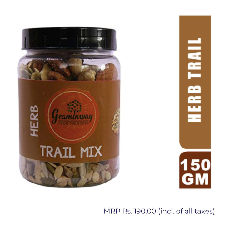 Herb Trail Mix of Nuts & Seeds | Healthy Snack On-the-Go | Bottle of 150 GM