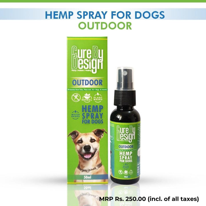 Hemp Bug Repellent Spray for Dogs  | Water Based | Herbal | Plant Based | 50 ML