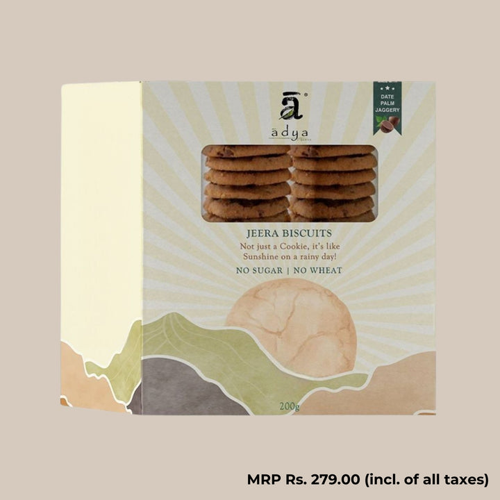 Jeera Biscuits | Pure & Nourishing | Guilt-Free Snacking | 200 GM