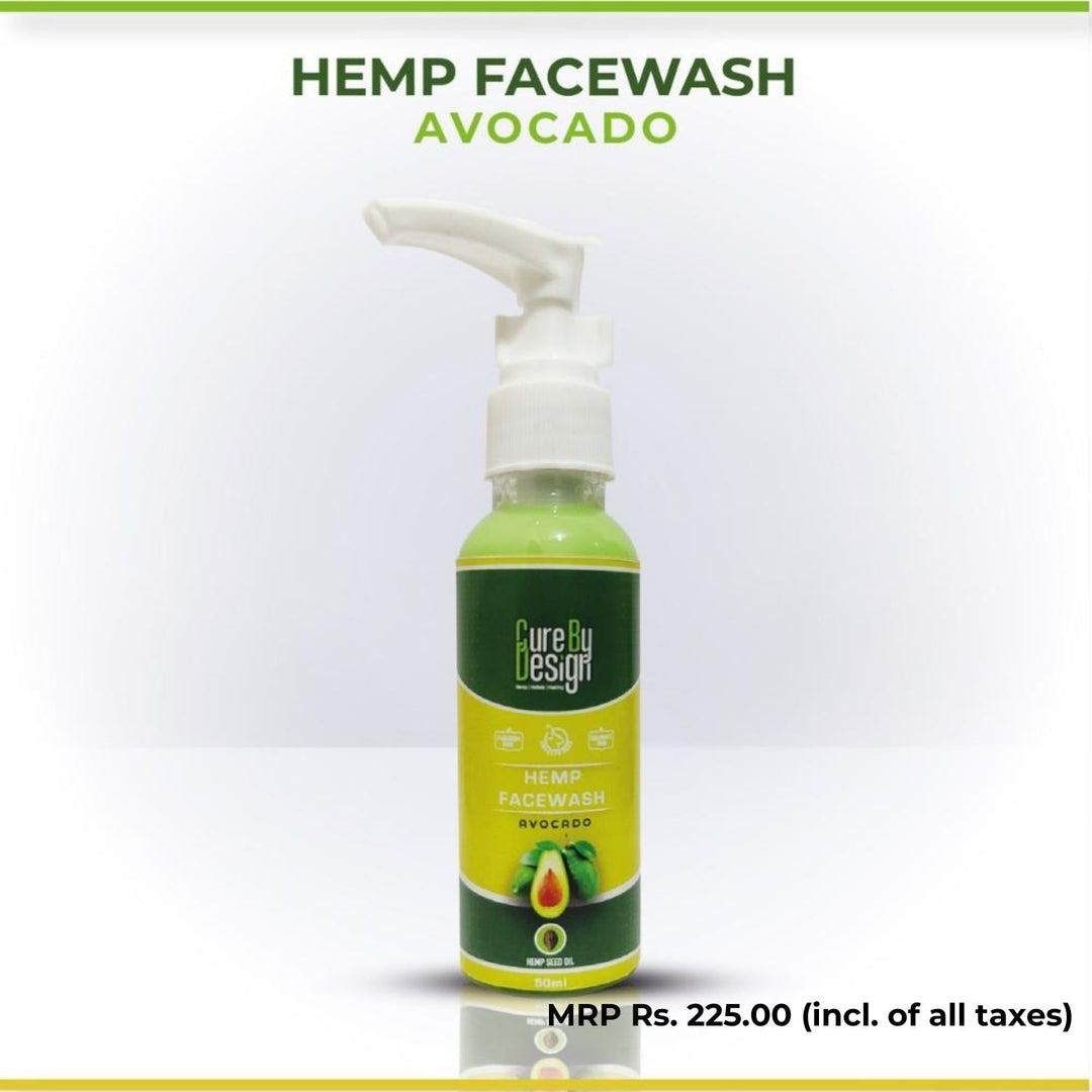 Hemp & Avocado Facewash | Acne Control | Hydrating | 50 ML