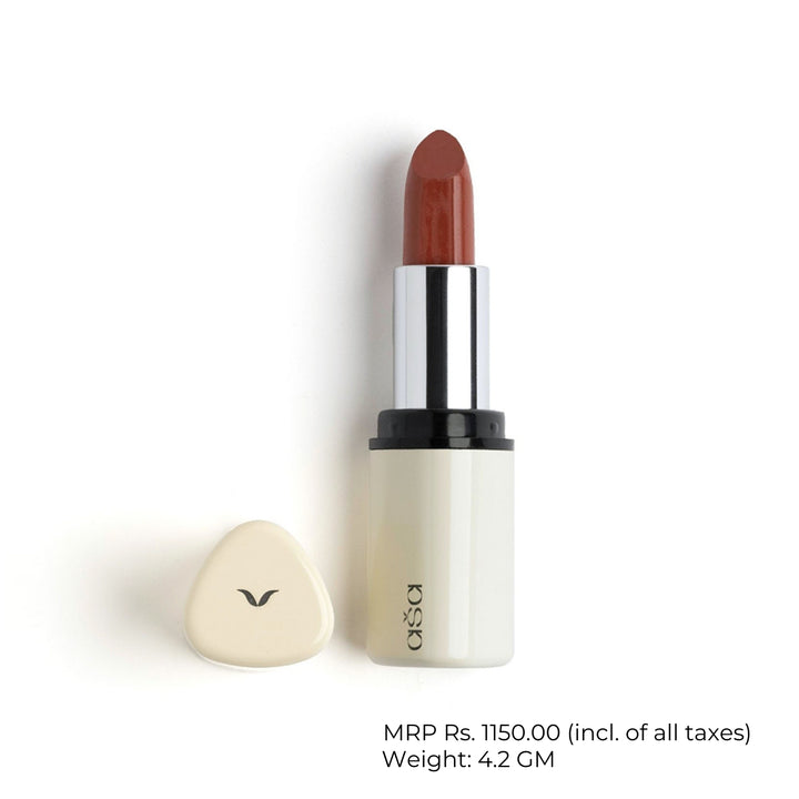 Deep Rust Créme Lipstick | Alluring Almond | Vegan | Natural | 4.2 GM