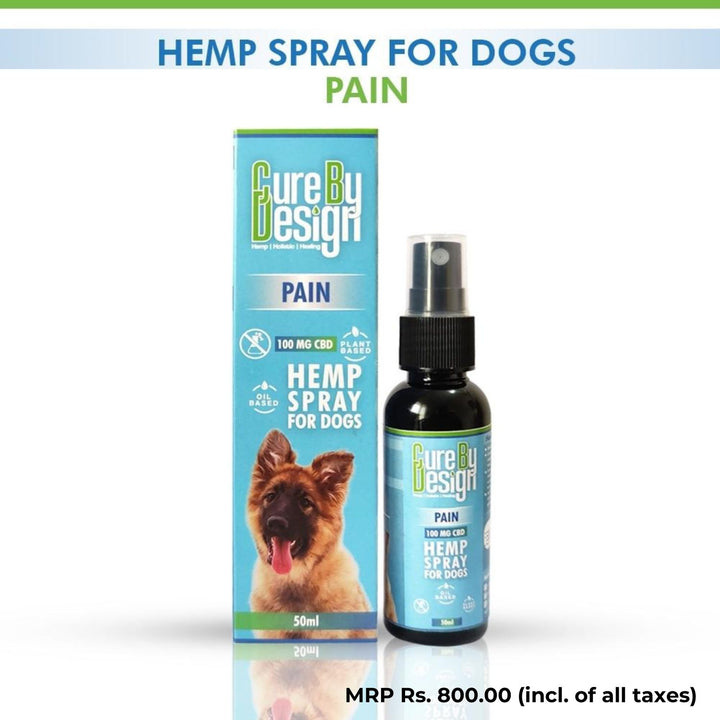 Hemp Calming Spray for Dogs | CBD 100 MG | Pain Relief | Oil Based | 50 ML