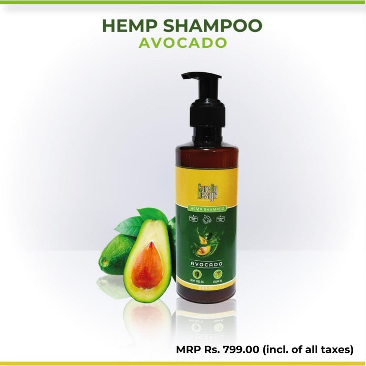 Detoxifying Hair Shampoo | Hemp & Avocado | Suitable For All Hair Type | 200 ML