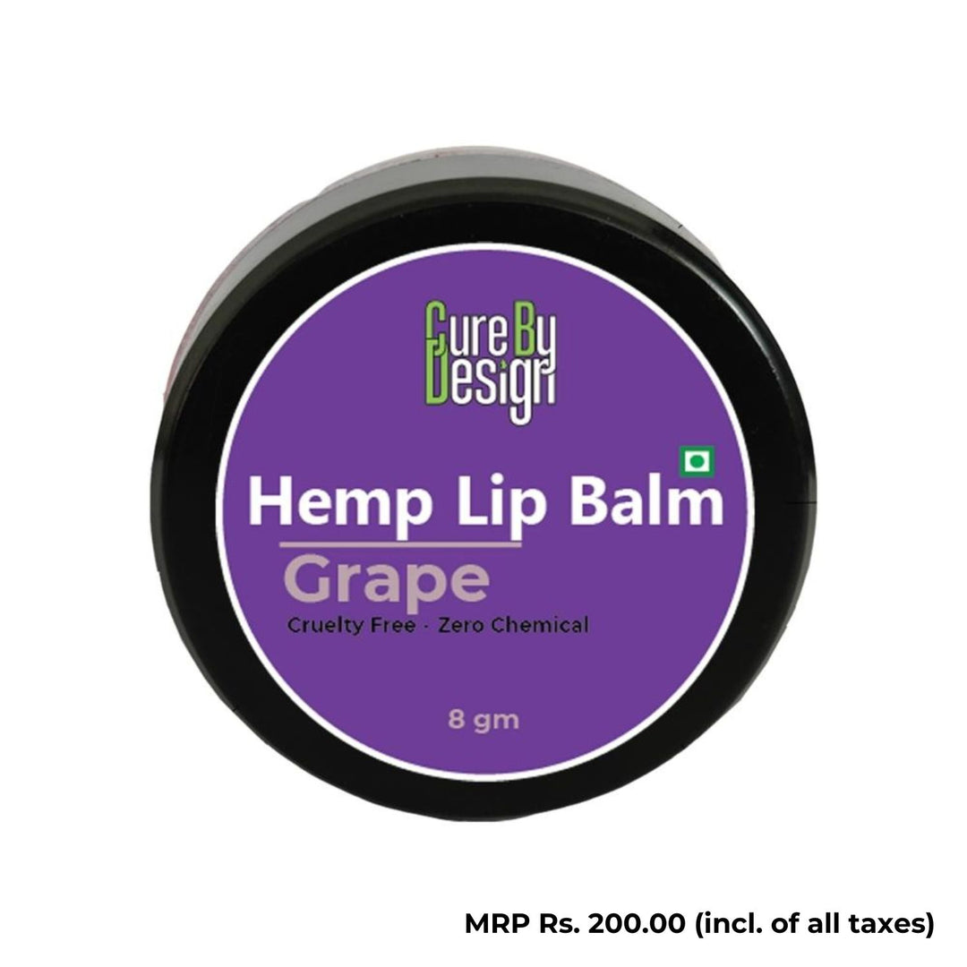 Hemp Lip Balm Grape | Hydrating | Plant Based | Zero Chemicals | 8 GM