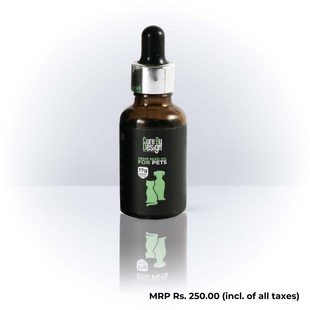 Cold Pressed Hemp Seed Oil For Pets | Omega 3, 6 and 9 | Plant Based | 30 ML