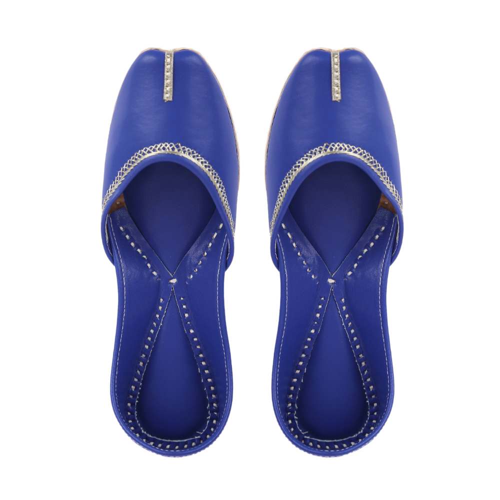 Marine Blue Jutti | Women Flats For Summer And Casual Day Wear