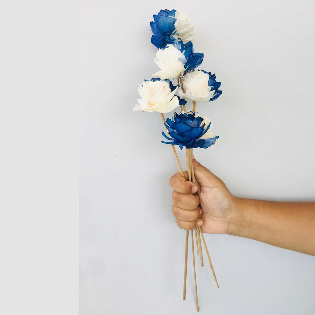 Midnight Blue Sola Flower | Home Decor | Gifting | Table Decor