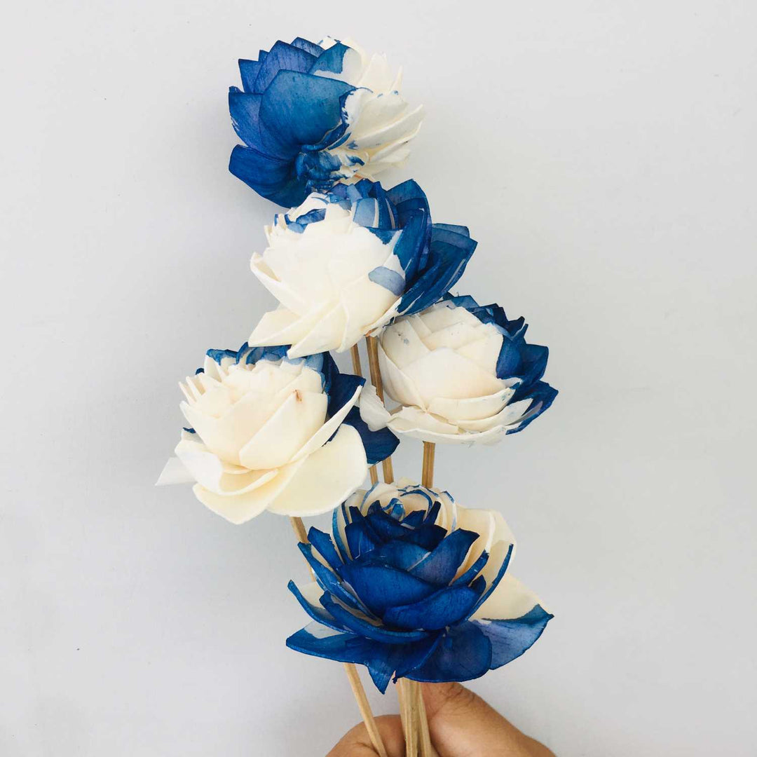 Midnight Blue Sola Flower | Home Decor | Gifting | Table Decor