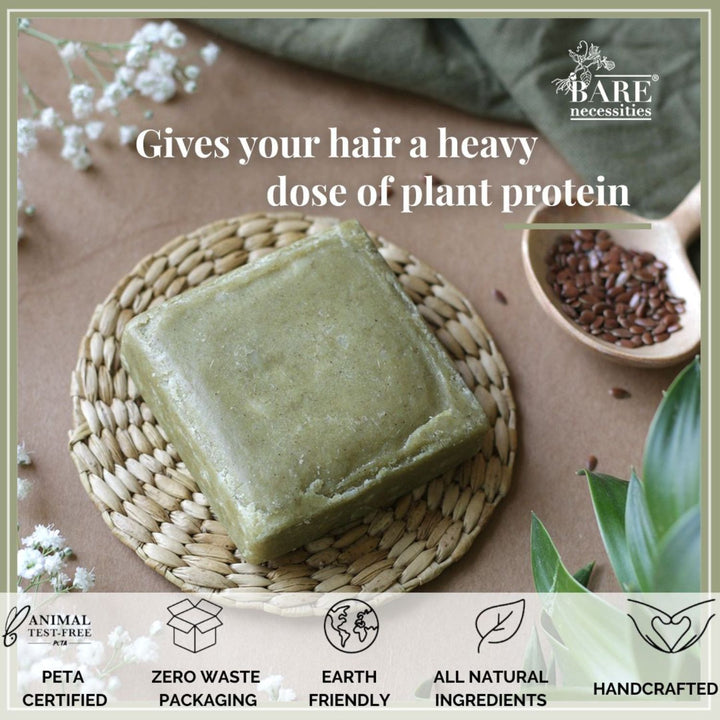 Flaxseed-Moringa Shampoo Bar | Anti-Hairfall | Paraben & Sulphate Free | 85 GM