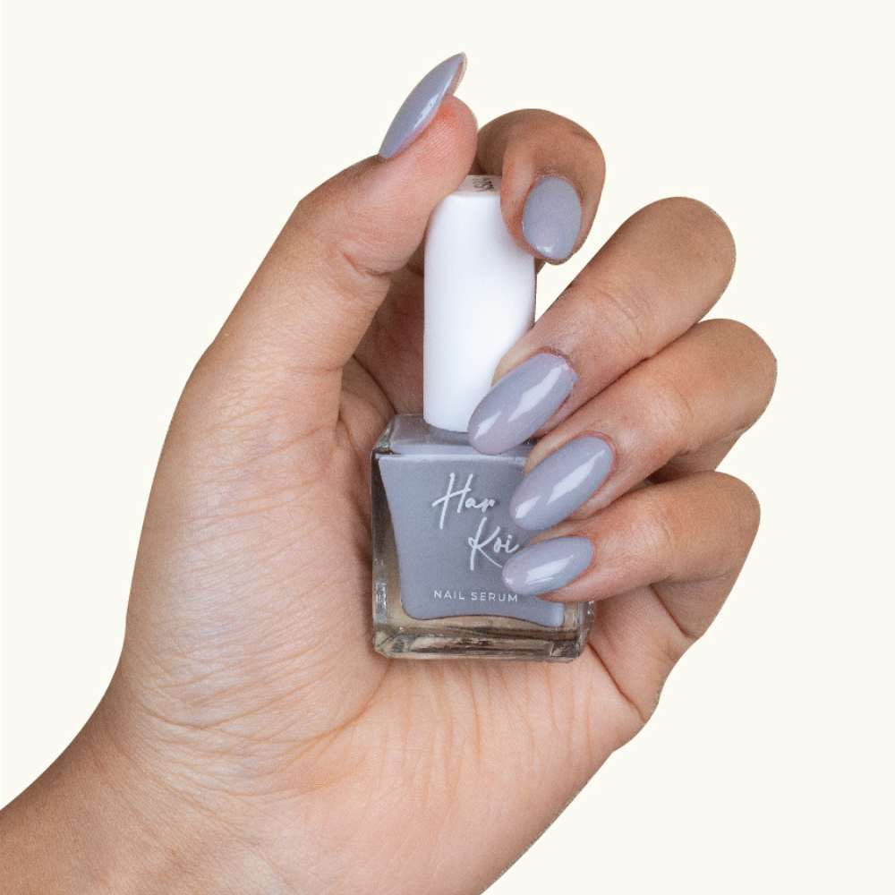 A Solemn Evening Nail Serum | Calming Grey | Creamy Texture | Hydrating | Vegan | 8 ML