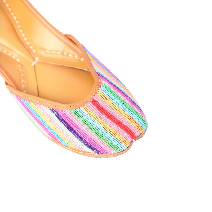 Multi-Colour Women Jutti | Delicately Designed | For Casual Festivities
