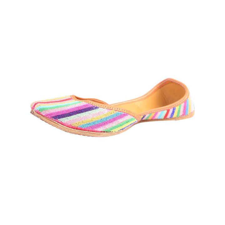 Multi-Colour Women Jutti | Delicately Designed | For Casual Festivities