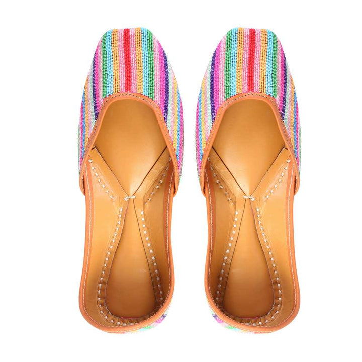 Multi-Colour Women Jutti | Delicately Designed | For Casual Festivities