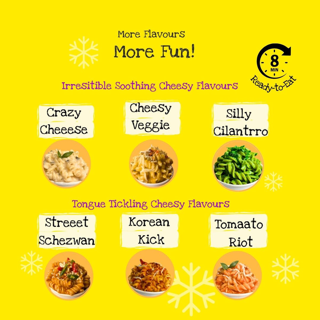 Crazy Cheeese, Cheesy Veggie and Streeet Schezwan